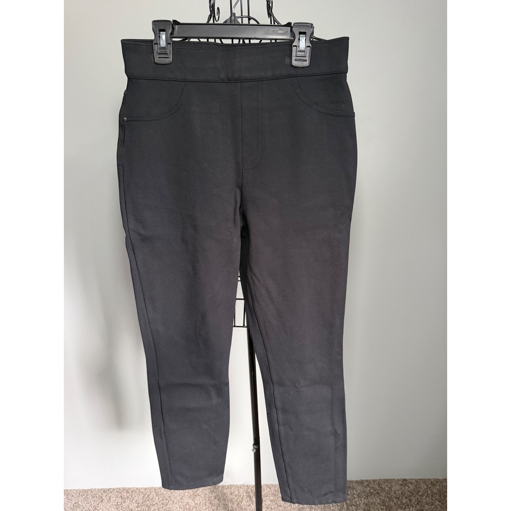 Spanx The Perfect Pant Black Slim Ankle Ponte Leggings Womens Size Medium